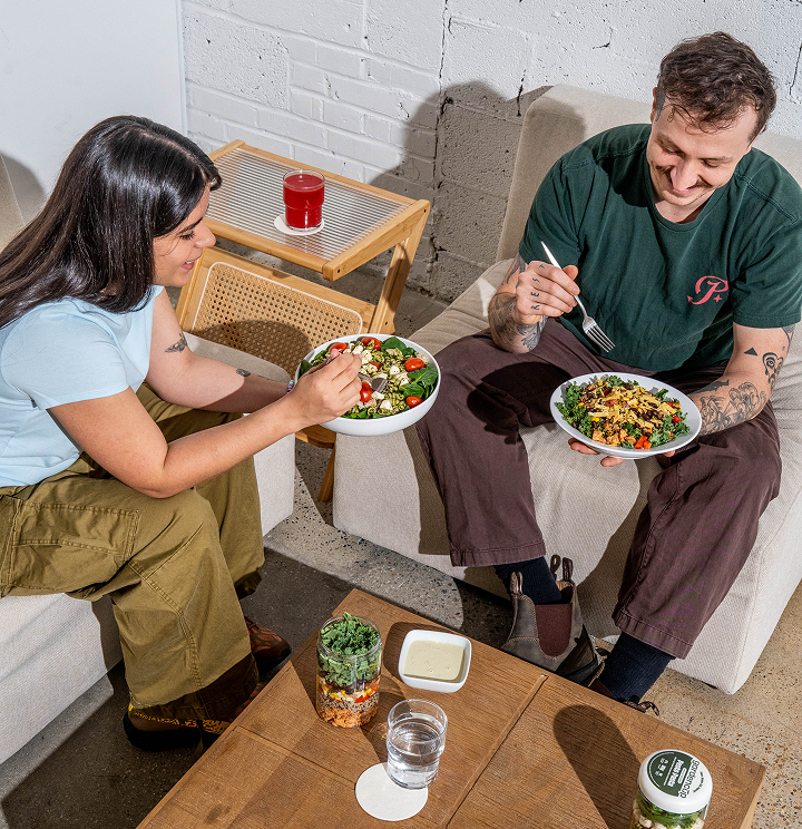 Energy doesn't run on a schedule. Neither should food.